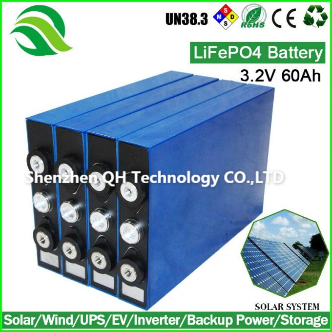 LFP Battery Rechargeable High Power Prismatic Solar storage 3.2V 60Ah LiFePO4 Batteries Cell