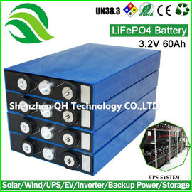 China Rechargeable High Power Prismatic Solar/Wind/UPS/EV/Inverter 3.2V 60Ah LiFePO4 Batteries Cell supplier