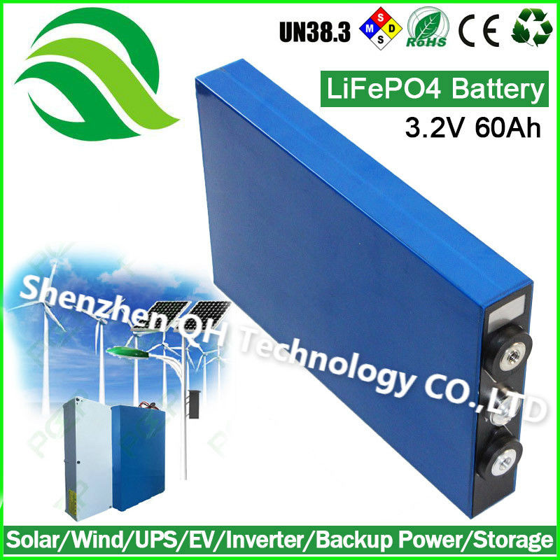 LFP Battery Rechargeable High Power Prismatic Solar storage 3.2V 60Ah LiFePO4 Batteries Cell